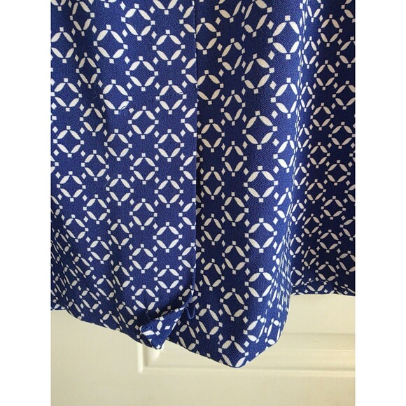 Mario Serrani Dress Blue White Size 2 Sleeveless Italy - Picture 4 of 7